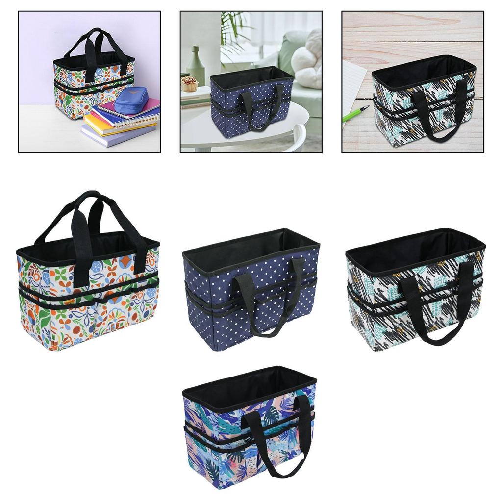 Craft Organizer Tote Bag Large Capacity Painting Tools Storage Bag for