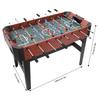 Family Arcade Foosball Table - 47.2in Competition Size, 8-Rod Soccer Game for Indoor Game Room