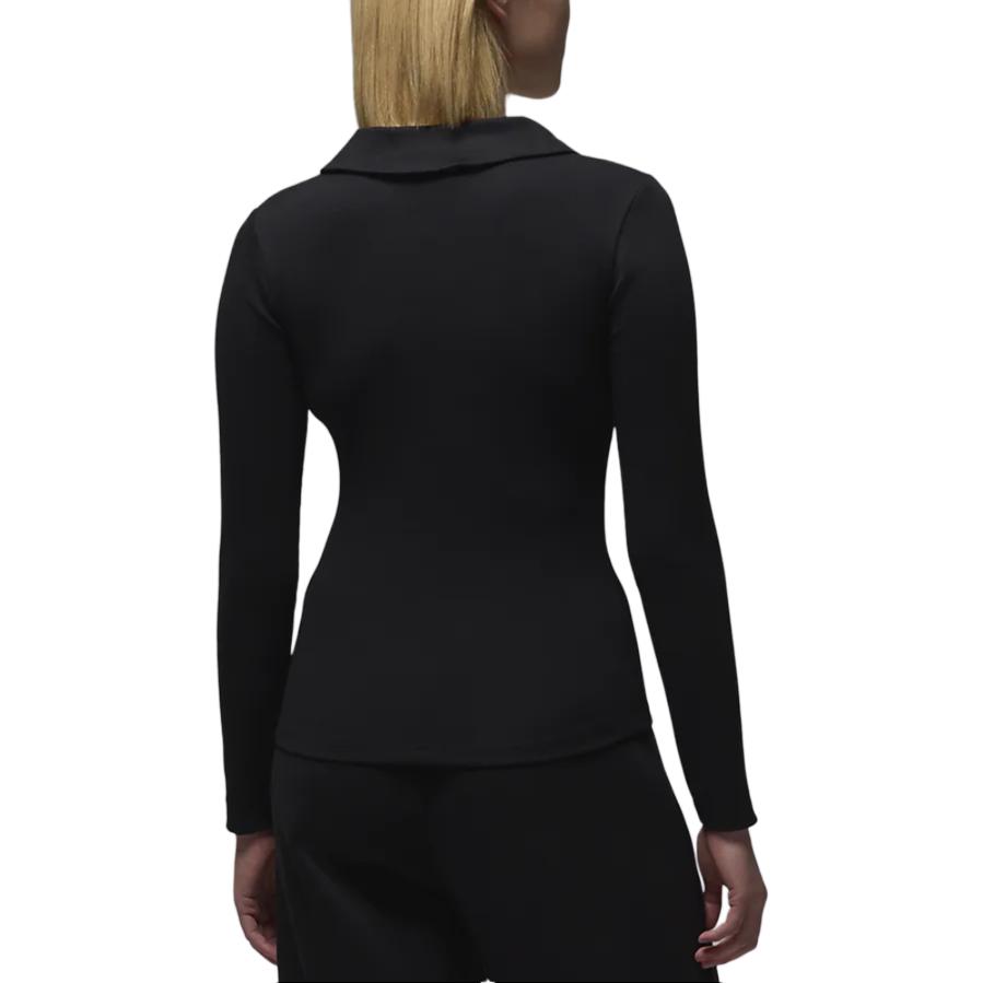 Jordan Solid Color V-Neck Soft Comfortable Knit Sweater Women tops Black White FV7192010