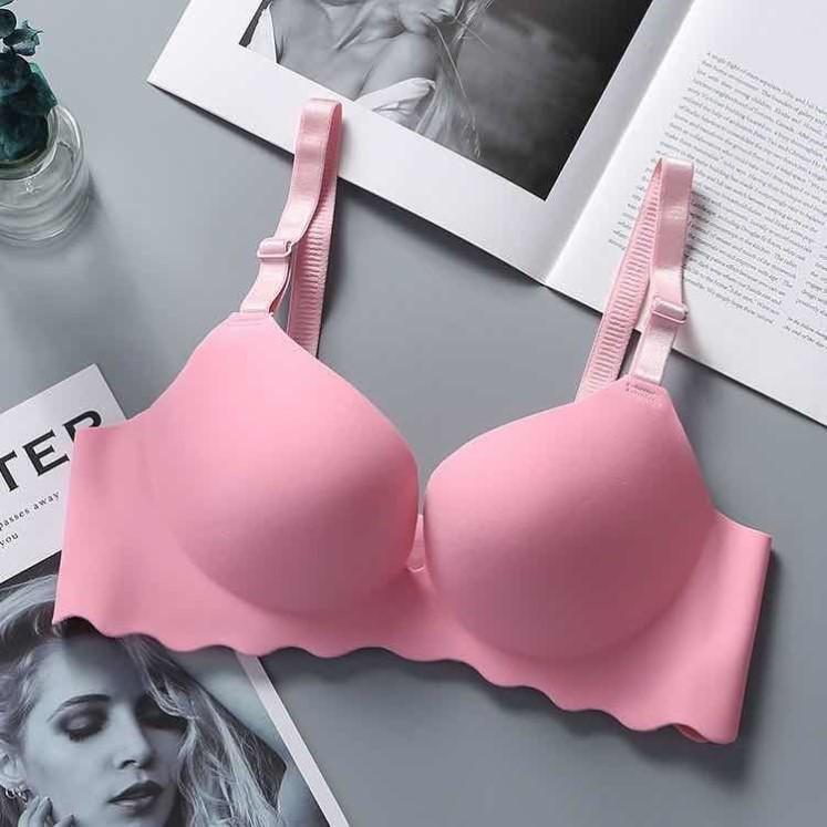 Seamless Wireless Bra: Soft Cotton, Thick Style for Small Bust Lift