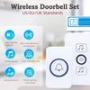 Waterproof Wireless Doorbell 60 Chimes Door Chime Kit Long Range Smart Doorbell  Indoor Outdoor Use