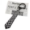 Modern Unisex Neck Tie With Pearl Detailing In Black For Formal And Casual Wear