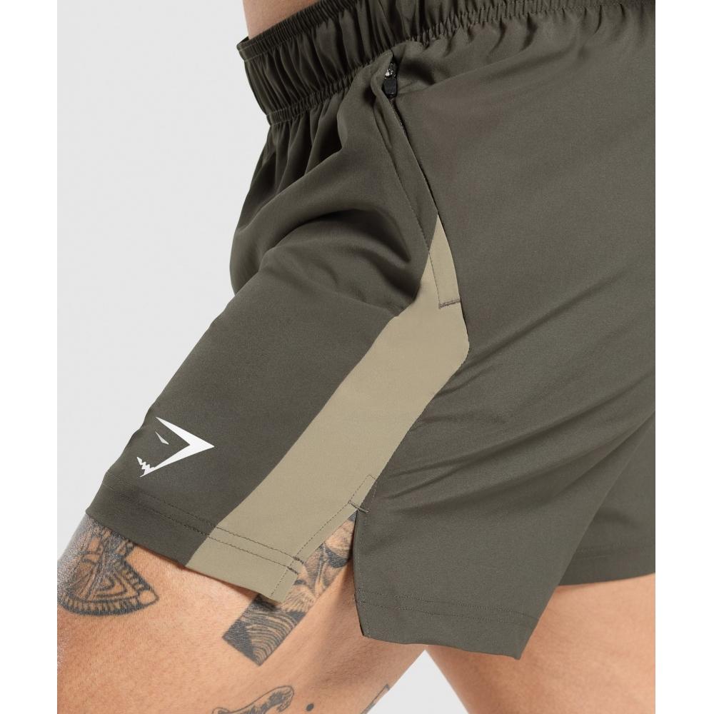 Gymshark Sport  5  Shorts Strength Green Utility Green A1b3m Ecj0