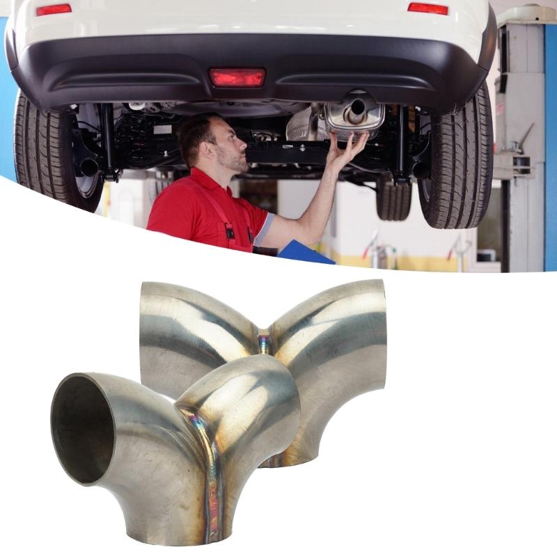 Precise Exhaust Y Joint Connector Coupler Stainless Steel Multiple Vehicle Application Heat Resistant Easy Installation