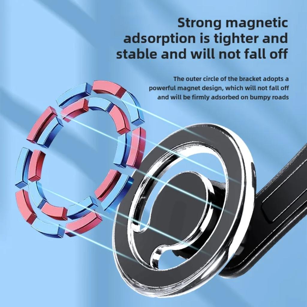 Magnetic Car Phone Holder Stand Magnet Cell Mobile Support Mount GPS Bracket In Car For Macsafe IPhone 15 14 13 Samsung Xiaomi