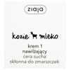 Ziaja Goat's Milk Cream 1 Moisturizing Cream for Dry, Wrinkle-Prone Skin 50ML