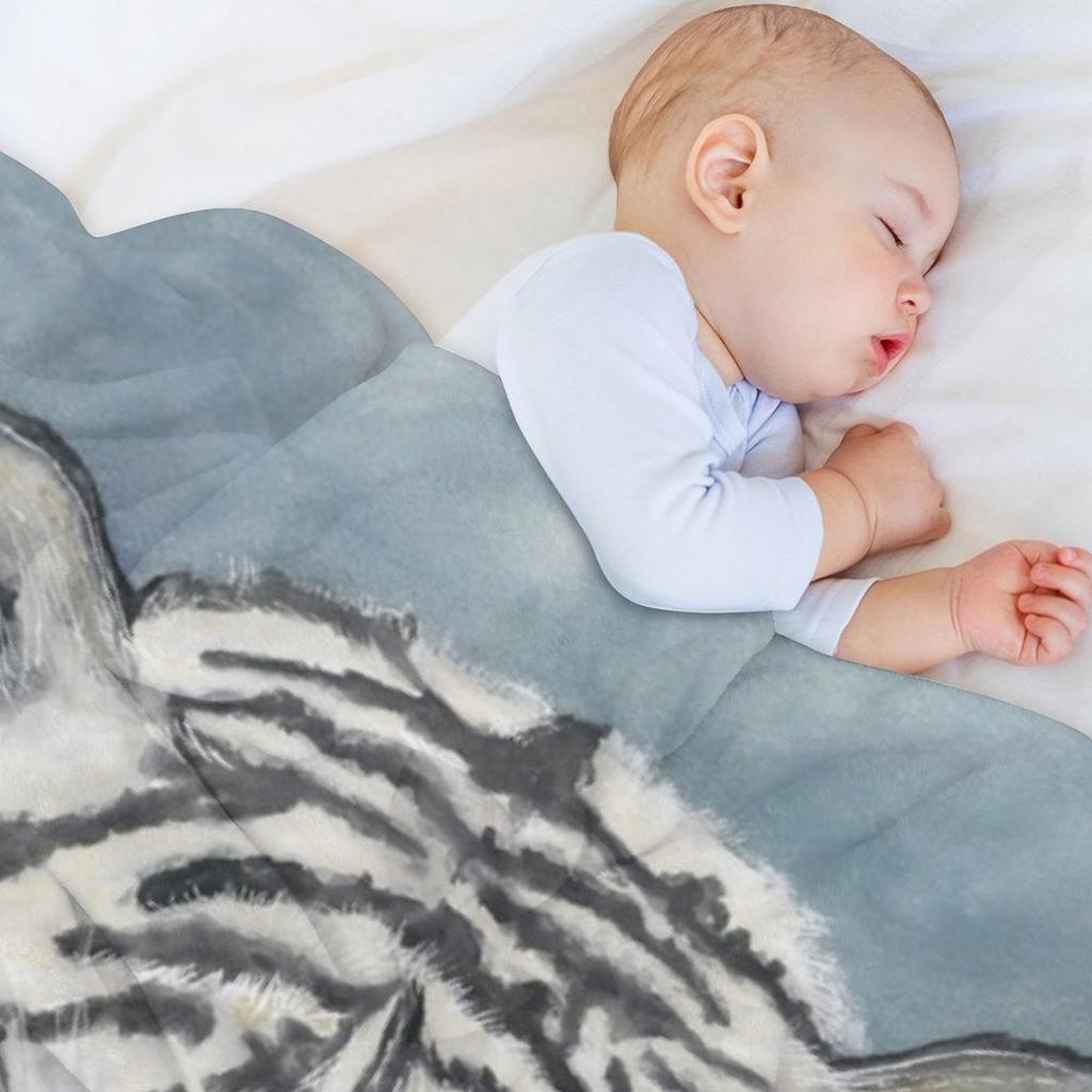 Siberian Tiger Throw Blanket bed plaid blankets and throws Nap Custom Blankets