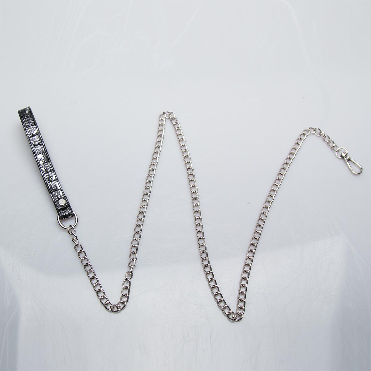 Змеиный принт персиковый цвет простой субкультура нишевый ошейник-чокер может быть оснащен поводком ручная работа веселый SM ошейник