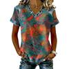 Women's Fashion Casual Retro Print Top