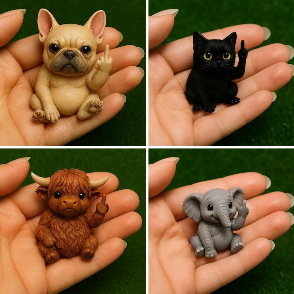 New Cute Pet Animal Ornament Tiny Model Desktop Ornament 2025 Decoration Ornament Action New Ca Y1H8