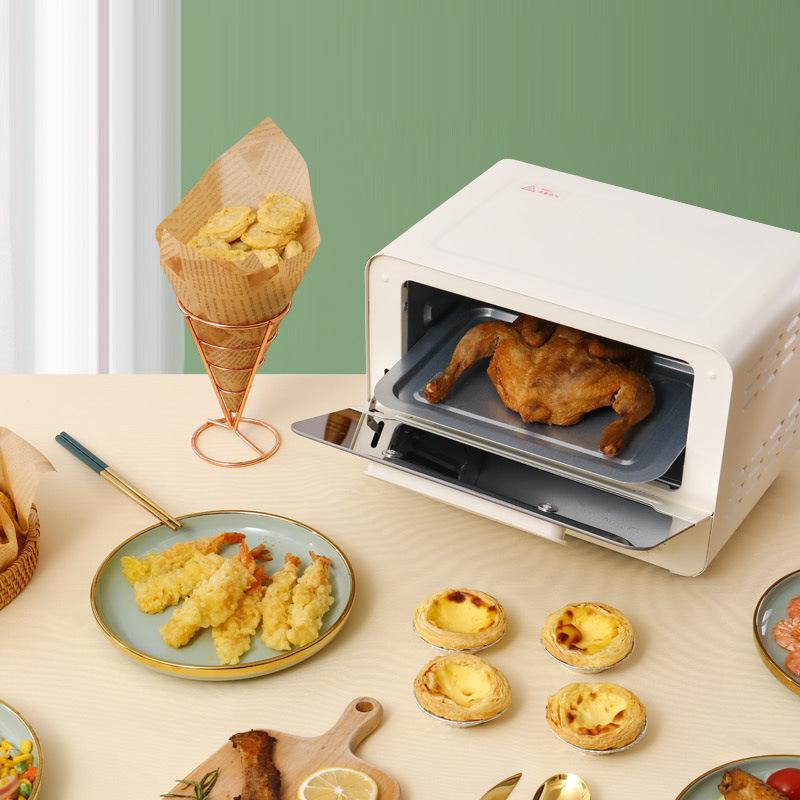 12L Multifunctional Mini Electric Oven with Mirror Finish