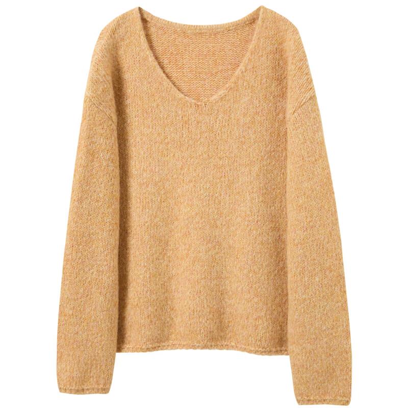 Women's 2025 Winter Casual V-Neck Loose Knit Sweater