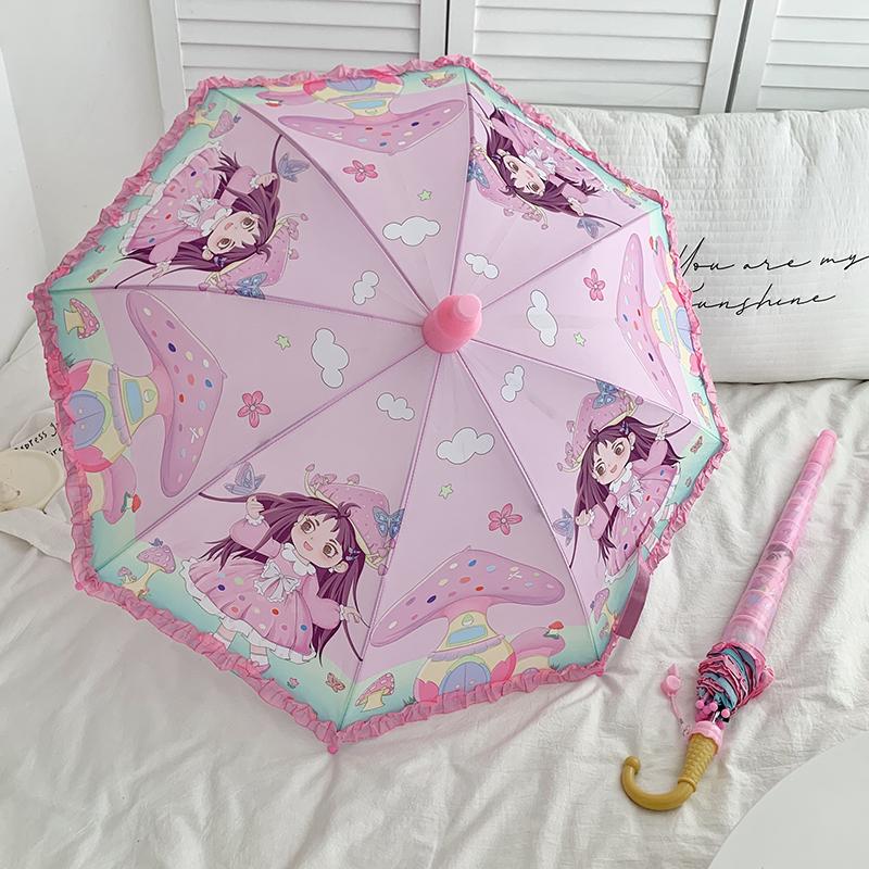 Automatic Cute Children's Umbrella for Students: Girls, Boys, and Kindergarten Kids