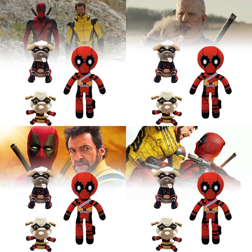 Cute Adorable Deadpool Wolverine Plush Toy Figurines For Kids Collectors