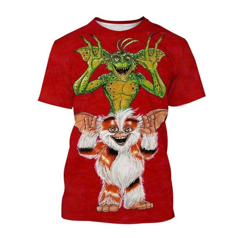 

Fashion hot sell new Christmas horror movie Gremlins 3D printed T-shirt puppet monster printed T-shirt men and women Kids Tops 6XL