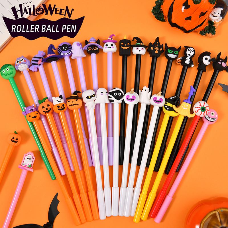 5/10PCS Halloween Style Gel Pen Pumpkin Ghost Zombie Pens Student Favors Festival Atmosphere Cute Stationery School Supplies ZYF