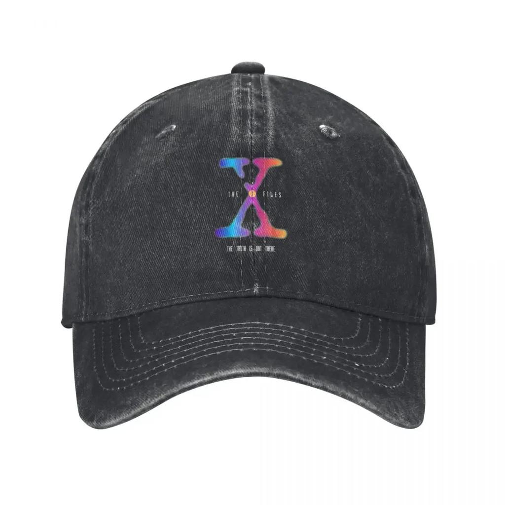 Colourful X Files Logo Baseball Cap Derby Hat F Hat Baseball Cap Beach Baseball For Unisex Womens