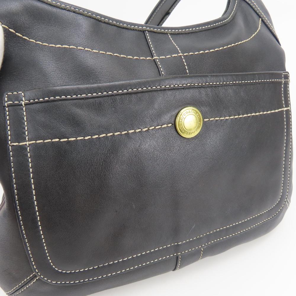 Used COACH Shoulder Bag 10746 leather black