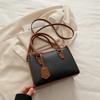 New contrasting color simple large-capacity textured mother and child bag single shoulder oblique span atmospheric women's bag summer new square bag
