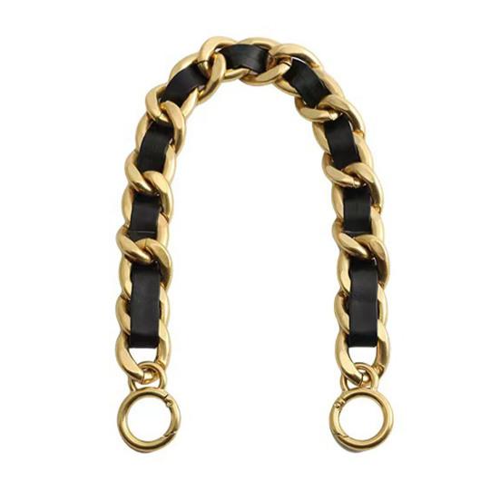 Chain Bag Strap Shoulder Bag Strap Stylish Chunky Chain Bag Strap Classic Extension Strap for Handbag Crossbody Bag золотистый