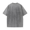 SX-77 MINISO 2026 Été Lavage Vintage Imprimé Coton Pur Style Épaule Hommes et Femmes Col Rond Manches Courtes T-shirt Couple