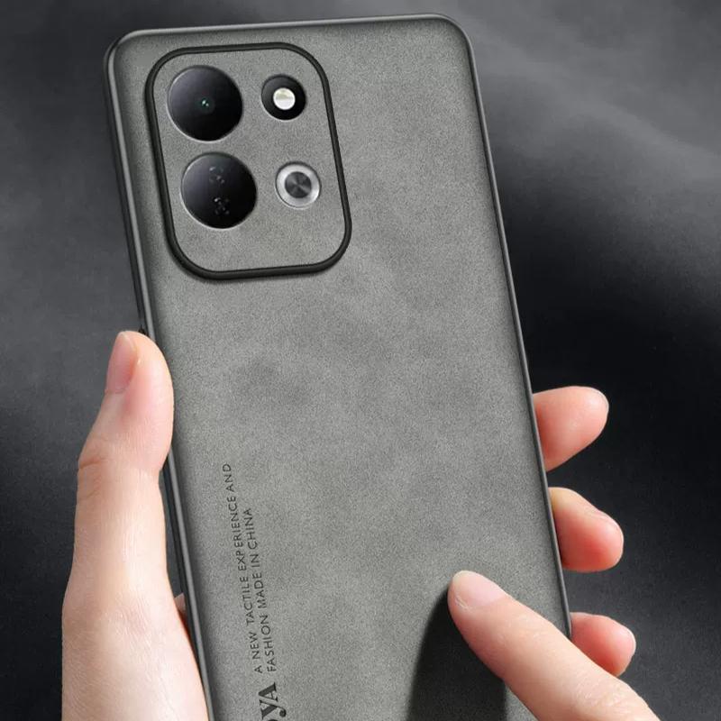 Απλή Αντικραδασμική Θήκη από Δέρμα PU Για XIAOMI Redmi 17 4G 5G Ματ Μαλακό Πλαίσιο Σιλικόνης Προστασία Πίσω Κάλυμμα Τηλεφώνου Για Redmi 17