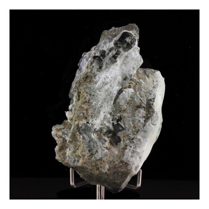 Pierres et Minéraux. Prehnite + Byssolite. 361.00 ct. La Combe de la Selle, Bourg d'Oisans, France.