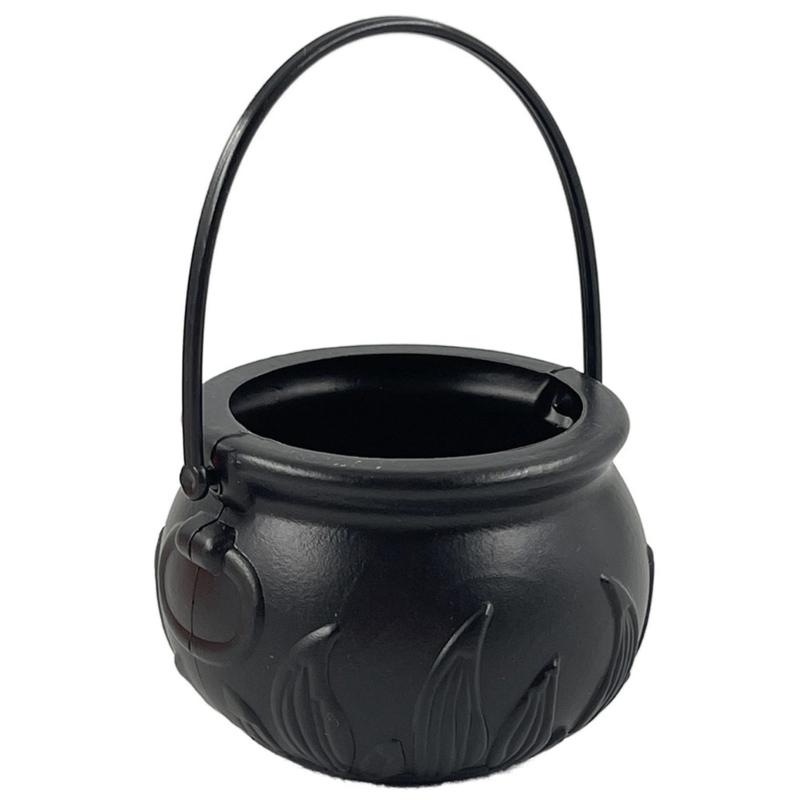 Halloween Candy Bins, Plastic Mini Buckets with Broad Openings and Carry Handle for Party Tables and Candy Chocolate Displays