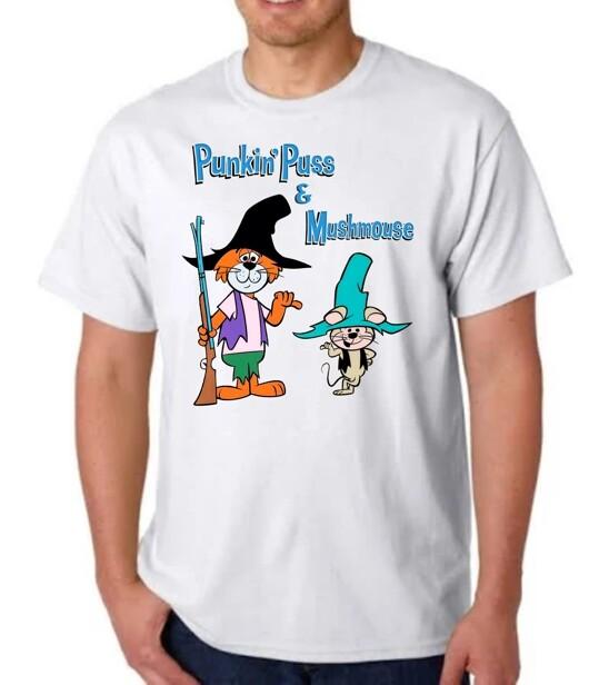 

ФУТБОЛКА PUNKIN PUSS и MUSHMOUSE МУЛЬТФИЛЬМ HANNA BARBERA ПОКЛОННИКИ ЗЕРНОВЫХ КУКУРУЗА КОТ МЫШЬ 4XL