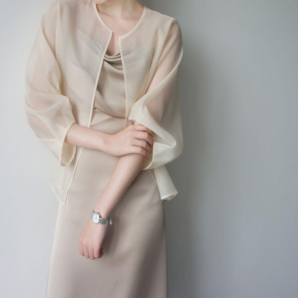 French Retro Sun-protective Cardigan for Women Thin Style Small Shawl A Summer Outer Piece Chiffon Cover-up A Cool Top for Women