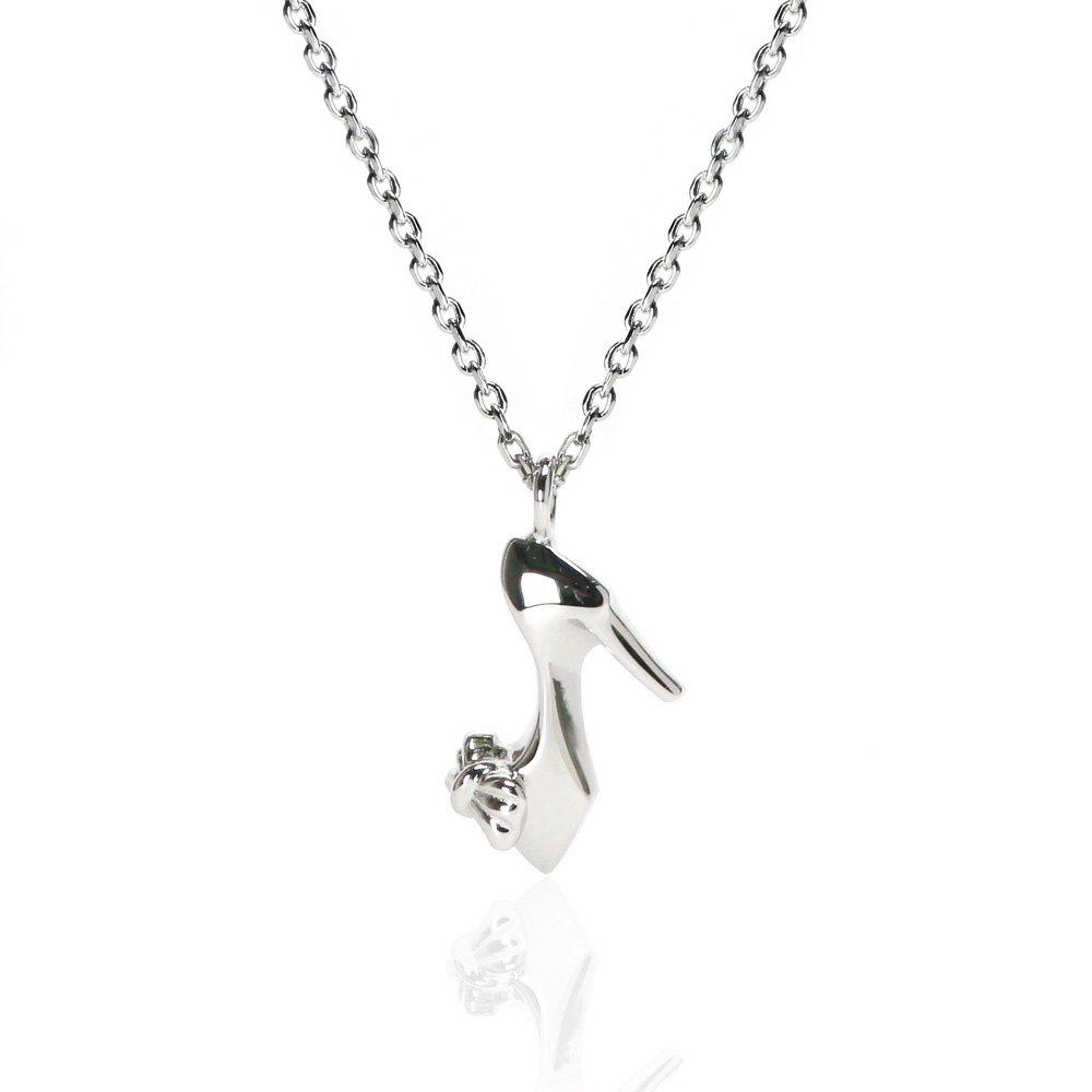 

[облачные украшения] Cloud Jewelry WSN-2 Туфелька Золушки На высоком каблуке Миниатюрный кулон Женское ожерелье [В комплекте деревянная подарочная коробка] Стерлинговое серебро 925 wsn-2
