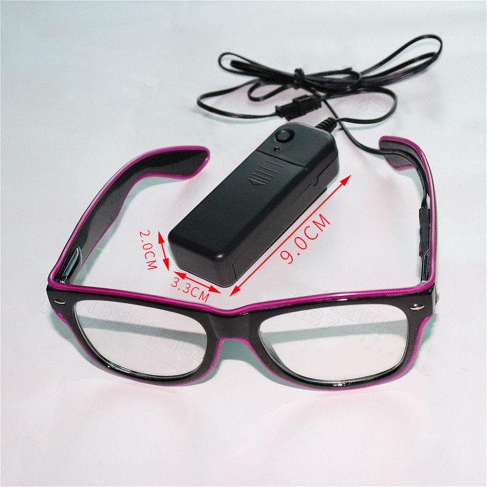 Classic Glow Sonnenbrille El Wire LED Brille Blinkende Brille Neonbrille Leuchtende Brille