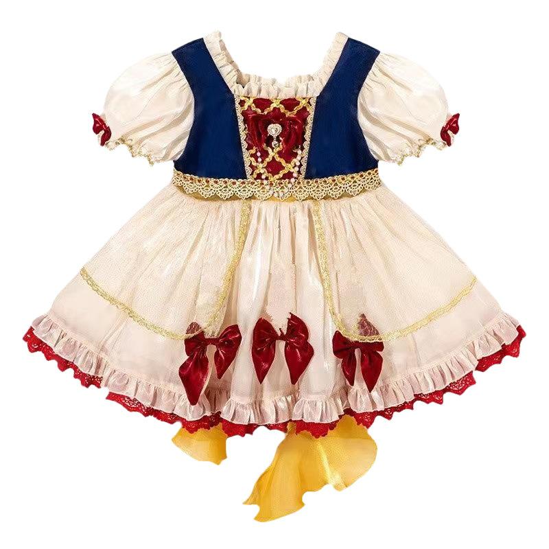 Snow White Girl Princess Dress Summer Children's Dress First Birthday Dress Spring and Autumn
