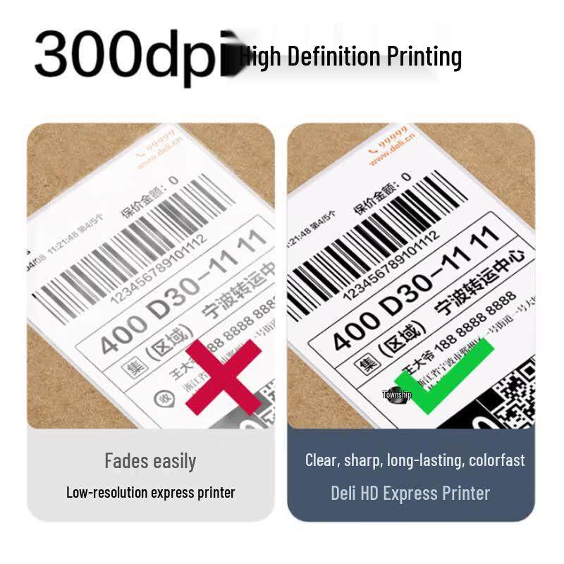 Deli GE559T Thermal Transfer Barcode Label Printer CN Plug (adapter Included)