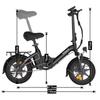 Bodywel T16PRO Folding Electric Bicycle With a Rear Shelf 36V7.8AH Battery 250W Motor UrbanCommuting E- Bike 14 Inch Tires Outdoor Electric Bike