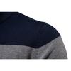 Men’s Zip-Up Stand Collar Pullover Knit Sweater