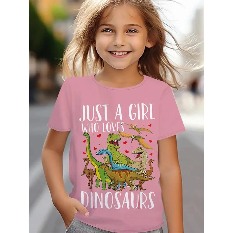 New Funny Animal 3d Print Girls' T-Shirts Party Short Sleeved Tops Tee 2025 Casual T-Shirts
