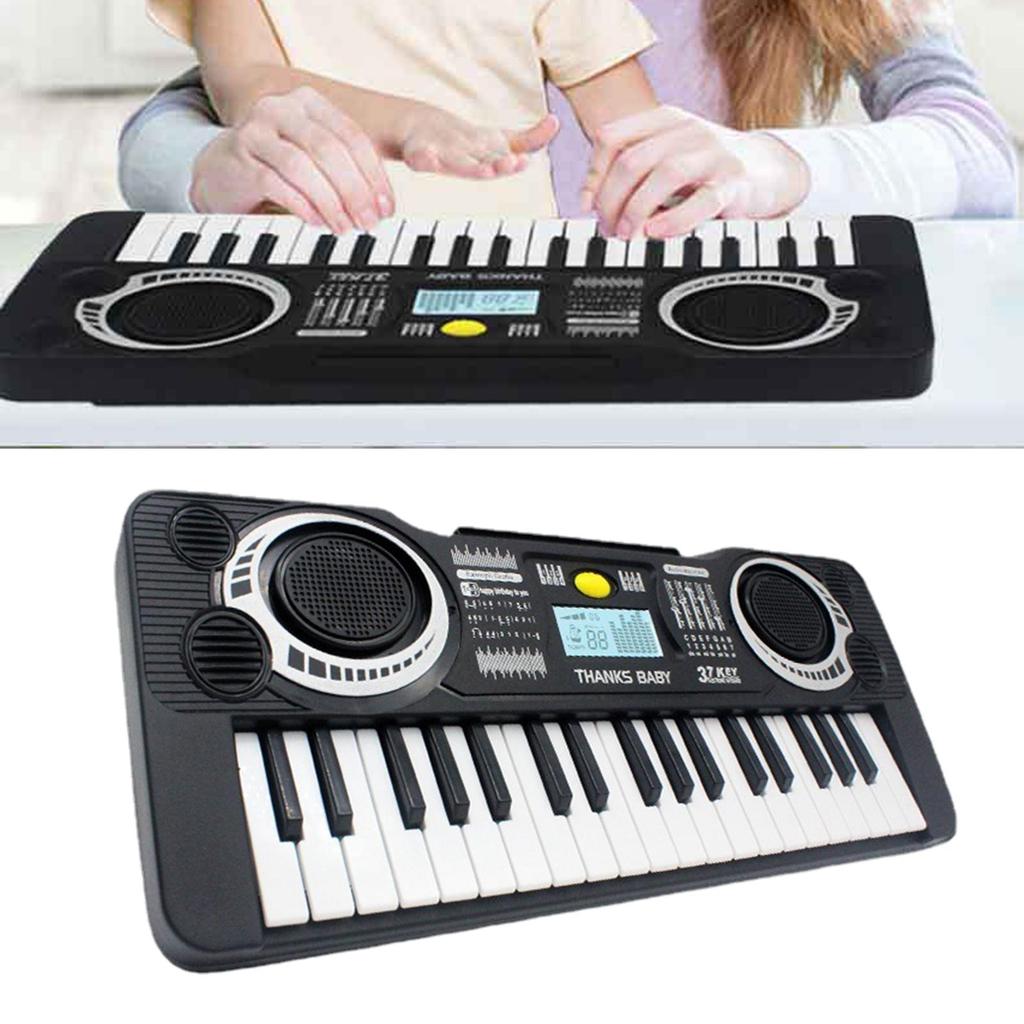 LED Display 37 Keys Digital Keyboard Portable Electronic Piano for Kids Beginner Early Education Music Instrument Toy