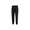 Emporio Armani EA7 Solid Drawstring Mid-Rise Knitted Sports Pants Women Bottoms Black 6LTP67-TJGEZ-1200