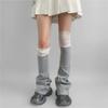 Cotton Patchwork Leg Warmers Long Tube Mid Tube Socks Korean Style Leg Warmers  Ballet Style