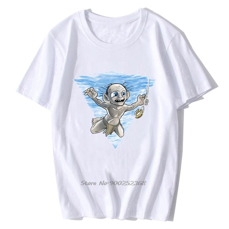 Hip Hop Herren T-Shirts Gollum Mein Schatz Fantastisches Kunstwerk Gedruckt Street Guys Tees Streetwear T-Shirt
