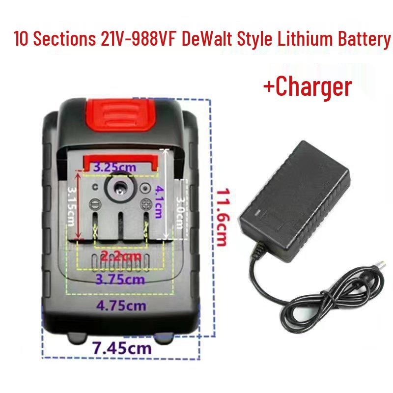 DeWalt Style 21V-48V Universal Lithium Battery Charger for Large Capacity Electric Drills
