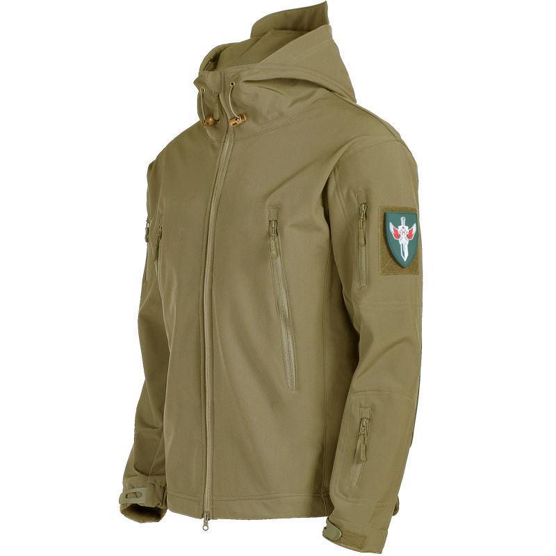 Jachetă de schi moale, caldă, pentru exterior, tip soft shell pentru bărbați - Îmbrăcăminte exterioară pentru pescuit, schi, ciclism, alpinism, pe tot parcursul anului