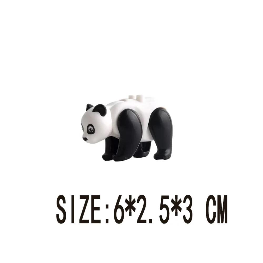 Zoo Africký slon Sika jelen Velbloud MOC Stavebnice Ohnivý drak Zvíře Panda Medvěd Vojenský Pegas Kůň Mini hračka Dárek K041