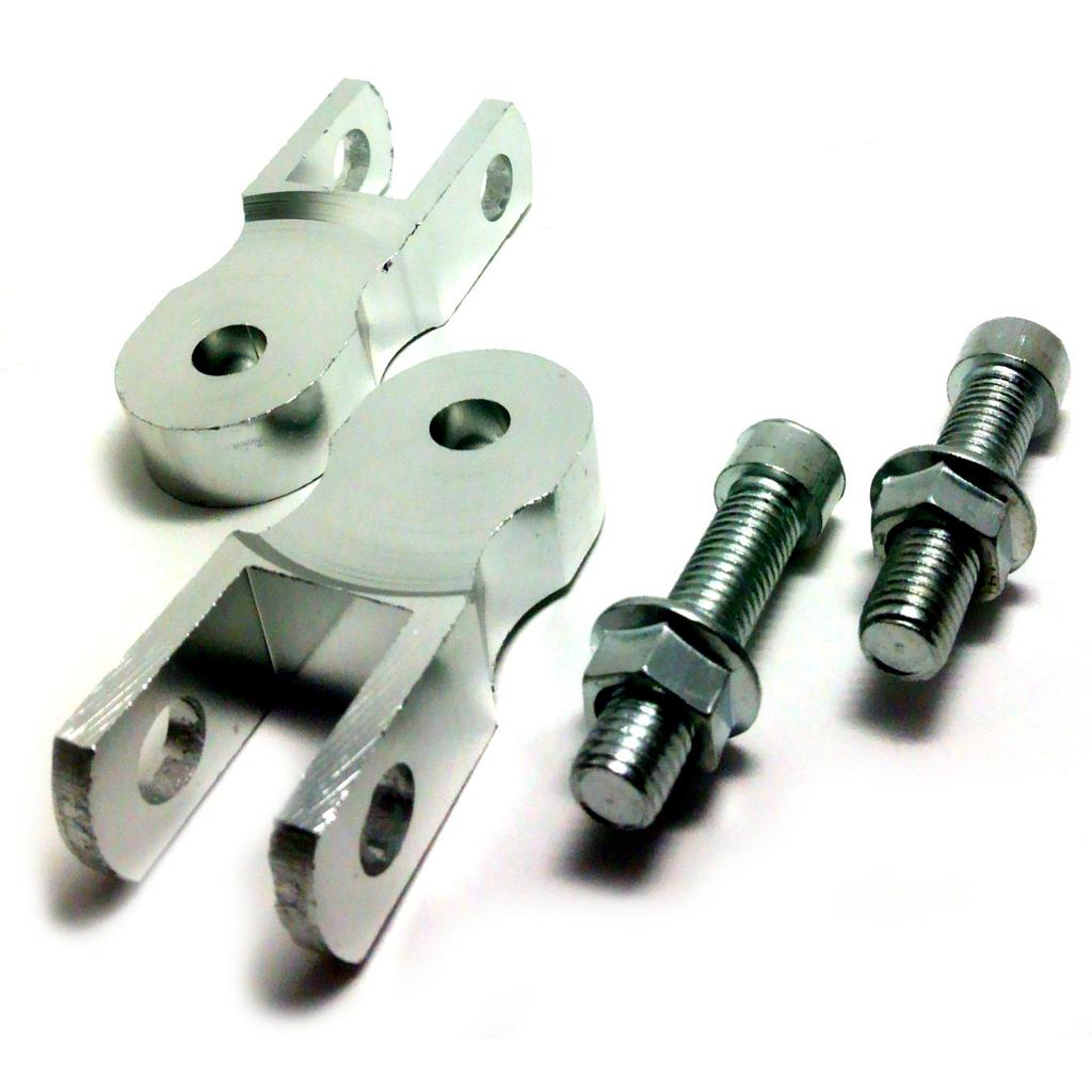 MAXIMASELECT Butt Lifter Adapter, Height Raise, 2.0 Inches (5 Cm), Screws, M10, Set of 2, Ass Raising Kit (Silver, Silver)