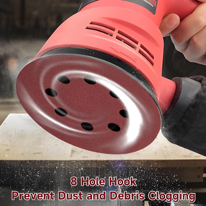 8Holes Sandpaper Woodworking Metal Grinding Disc Abrasive Polishing Tool 80/180/240/320/400/800/1000/2000/3000 Grit Sanding Disc