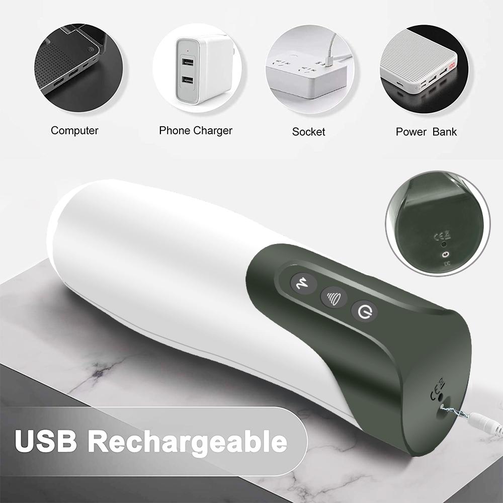 Men Automatic Sucking Male Masturbator Blowjob Simulator Oral Vibrator Vagina Masturbation Pussy Sex Toys Goods for Adults