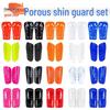 Porous Lightweight Breathable Adult Football Shin Guards for Training and Competition