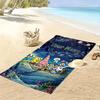 Name Custom SquarePants Print Beach Towel, Large Soft Quick Dry Towel for Beach Camping Swimming