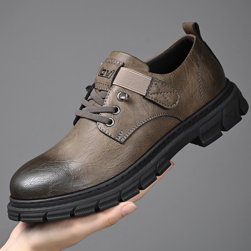 

New Luxury Men s Leather Shoes Business Casual Breathable British Style Casual Shoes Soft Bottom Versatile Work Shoes 44
